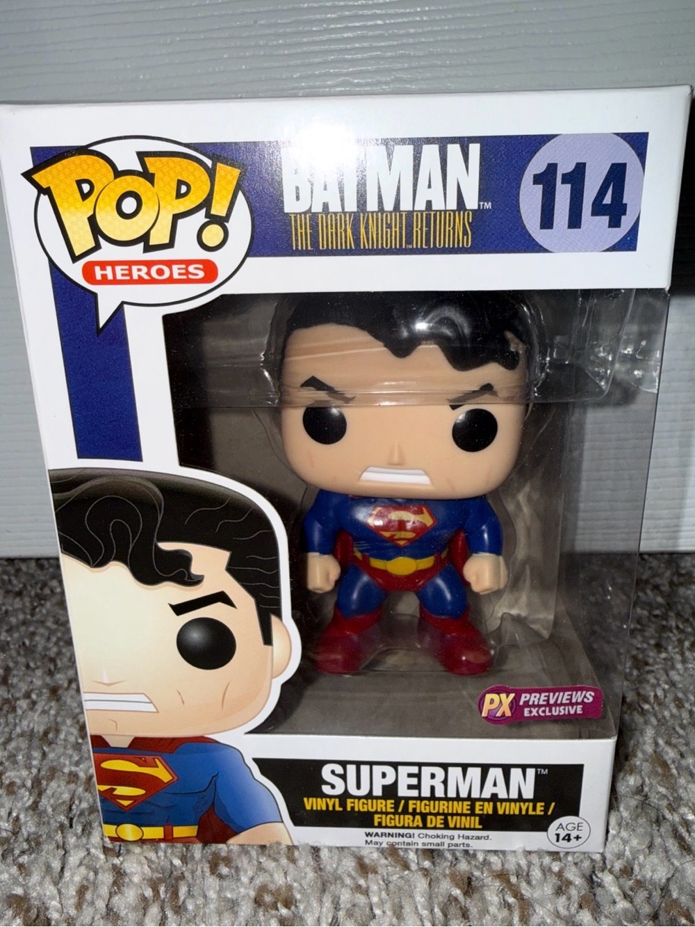 Funko Pop! Superman Vinyl Figure - Blue, Red & Yellow